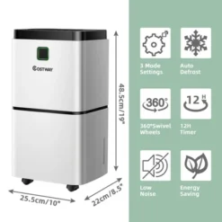 Costway 24 Pints 1500 Sq. Ft Dehumidifier For Medium To Large Room W/ Indicator -Costway GUEST 8e64d7ad 821e 434d 8bbc 895a8485b789