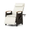 Costway 1/2 PCS Patio Wicker Recliner Chair With Adjustable Backrest Footrest Flip Side Table White/Black 2 Costway 1/2 PCS Patio Wicker Recliner Chair With Adjustable Backrest Footrest Flip Side Table White/Black -Costway GUEST 8f662468 8d46 4116 ab41 4375fadaae5f