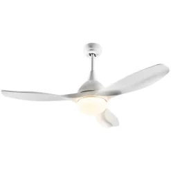 Costway 48'' Ceiling Fan W/ Remote Control Dimmable LED Light Modern Reversible Blades SilverWhite -Costway GUEST 8fb4fae0 de44 4743 9c0c 1784bb7c45c8