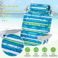 Costway Folding Beach Chair Adult Lightweight Aluminum Camping Chair With Storage Bag -Costway GUEST 8fe9cc55 ce09 44de 94e7 81789a8b4b1a