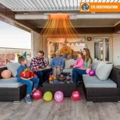 Costway 1500W Wall-Mounted Infrared Heater Indoor & Outdoor Electric Heater With Remote -Costway GUEST 8ff859bb b739 4707 89ef 2465cc45b509