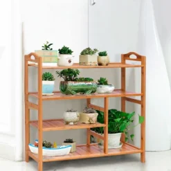 Costway 4 Tier Multifunction Bamboo Shoe Rack Boot Tower Shelf Storage Organizer Stand 15 Costway 4 Tier Multifunction Bamboo Shoe Rack Boot Tower Shelf Storage Organizer Stand -Costway GUEST 9002eb70 df63 42f9 ba6d 1d25ce49d169