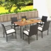 Costway Patio Rectangular Acacia Wood Dining Table With 1.9''Umbrella Hole Indoor&Outdoor -Costway GUEST 906a3619 b8be 4c9b a5e5 aad96bbafce6