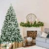 Costway 6FT Snow Flocked Artificial Christmas Tree Hinged W/928 Tips And Foldable Base -Costway GUEST 91a7f813 c215 46c9 96c2 acfc582a41aa