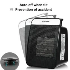 Costway 1500W Portable Electric PTC Space Heater Safety Shut-Off Tilt Protection Office -Costway GUEST 9341ac02 a501 42c9 876a 8d854f20e433