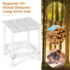 Costway 3PCS Patio Adirondack Chair Side Table Set Solid Wood Garden Deck White 15 Costway 3PCS Patio Adirondack Chair Side Table Set Solid Wood Garden Deck White -Costway GUEST 936012e9 05f2 4569 b67a 6a63632a7616
