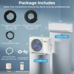 Costway 12000 BTU Mini Split Air Conditioner & Heater With 1 Ton Heat Pump Installation Kit -Costway GUEST 936557db 3fb0 4e7a a985 4fe2df98b5d6
