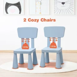 Costway Kids Table & 2 Chairs Set Toddler Activity Play Dining Study Desk Baby Gift -Costway GUEST 93e31d8d aa1b 44e1 9400 d57eea9dbb05