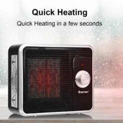 Costway 1200W Portable Electric PTC Space Heater Safety Shut-Off Tilt Protection Office -Costway GUEST 96ef7d5a 32ea 4cf8 aae8 031c454d13c8