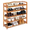 Costway 5-Tier Wood Shoe Rack Freestanding Large Shoe Storage Organizer Heavy-duty -Costway GUEST 98cd348e 8f3c 46c6 b18e 5a2e7d6f765d