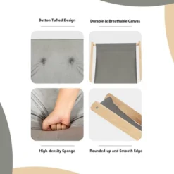 Costway Set Of 2 Foldable Wood Sling Beech Chairs W/ 3 Adjustable Positions&Free Cushion 16 Costway Set Of 2 Foldable Wood Sling Beech Chairs W/ 3 Adjustable Positions&Free Cushion -Costway GUEST 98e97592 05de 4f06 abd3 e63098539d2b