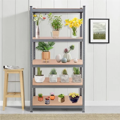 Costway Heavy Duty Steel 72'' Level Garage Shelf Metal Storage Adjustable Shelves Unit 10 Costway Heavy Duty Steel 72'' Level Garage Shelf Metal Storage Adjustable Shelves Unit - Image 8