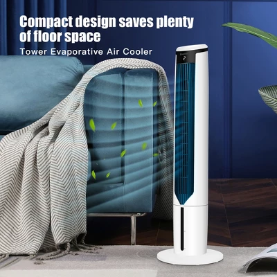 Costway 3-In-1 Evaporative Air Cooler 41'' Portable Tower Fan Humidifier 3 Costway 3-In-1 Evaporative Air Cooler 41'' Portable Tower Fan Humidifier