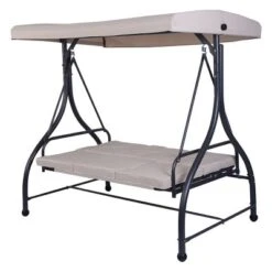 Costway Converting Outdoor Swing Canopy Hammock 3 Seats Patio Deck Furniture Beige 8 Costway Converting Outdoor Swing Canopy Hammock 3 Seats Patio Deck Furniture Beige -Costway GUEST 9a19dfbf 583b 4c43 bc55 2cafd185bbea