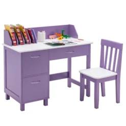 Costway Kids Wooden Study Desk & Chair Writing Table W/Drawer Storage Cabinet 23 Costway Kids Wooden Study Desk & Chair Writing Table W/Drawer Storage Cabinet -Costway GUEST 9ae0d509 fd81 4702 a957 6e6e0387bfd4