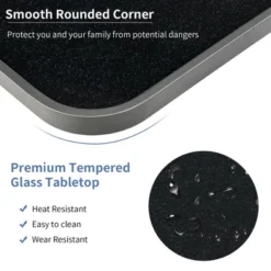 Costway Patio Folding Square Dining Table Aluminum Frame Tempered Glass Top 18 Costway Patio Folding Square Dining Table Aluminum Frame Tempered Glass Top -Costway GUEST 9bb6b1e7 24f1 457d 8b77 a43496fbff0e