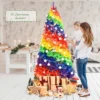 Costway 7FT Artificial Hinged Colorful Rainbow Full Fir Christmas Tree With 1213 Tips -Costway GUEST 9bb7918b a6cb 4ac9 992b 2576ffdb979c