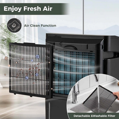Costway 4500 Sq. Ft Dehumidifier For Basement With 4 Modes 3-Color Indicator 24H Timer 11 Costway 4500 Sq. Ft Dehumidifier For Basement With 4 Modes 3-Color Indicator 24H Timer - Image 9