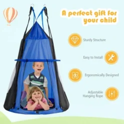 Costway 40'' Kids Hanging Chair Swing Tent Set Hammock Nest Pod Seat 20 Costway 40'' Kids Hanging Chair Swing Tent Set Hammock Nest Pod Seat -Costway GUEST 9db9f3a0 ea28 4240 8819 73e5dc9bdebb