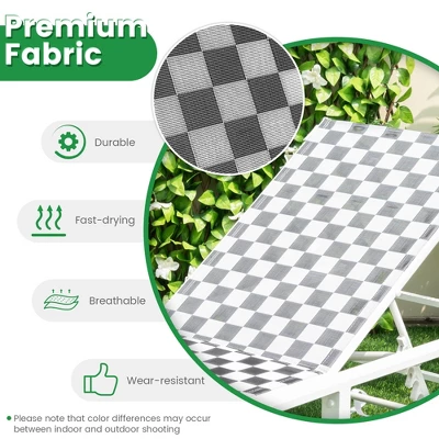 Costway 2PCS Patio Lounge Chair Chaise Adjustable Reclining Chair Garden Wheel 9 Costway 2PCS Patio Lounge Chair Chaise Adjustable Reclining Chair Garden Wheel - Image 7