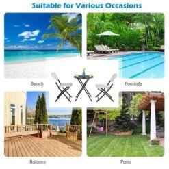 Costway 3PCS Patio Rattan Bistro Set Folding Table Chairs Garden Deck 16 Costway 3PCS Patio Rattan Bistro Set Folding Table Chairs Garden Deck -Costway GUEST 9fbe1604 91e7 449e a3a3 81f69e2f3308