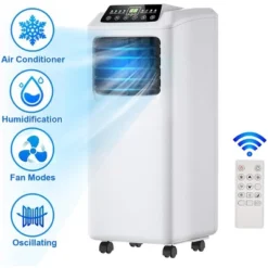 Costway 8000 BTU ASHRAE Portable Air Conditioner & Dehumidifier Function Remote W/ Window Kit -Costway GUEST 9fdaa02d b297 4c45 81cf 2647ff49bd40