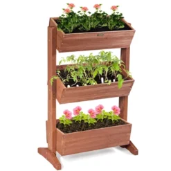 3-Tier Raised Garden Bed Vertical Freestanding Elevated Planter Patio Balcony 18 3-Tier Raised Garden Bed Vertical Freestanding Elevated Planter Patio Balcony -Costway GUEST 9fe41804 e21e 489f 8c04 2f640a1d9f7b