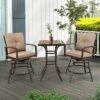 Costway Patio 3pcs Swivel Bar Height Bistro Set Cushioned Table Stools Furniture Outdoor -Costway GUEST a0092784 9056 4fce b10c ef734daa8a95