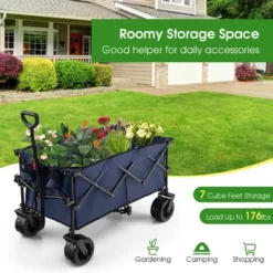 Costway Folding Collapsible Wagon Utility Garden Cart W/ Wide Wheels Adjustable Handle 16 Costway Folding Collapsible Wagon Utility Garden Cart W/ Wide Wheels Adjustable Handle -Costway GUEST a029ceb9 9336 4f02 90bc e697b1a51202