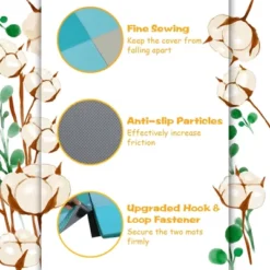 Costway 58'' Toddler Foam Play Mat Baby Folding Activity Floor Mat Home Daycare School 19 Costway 58'' Toddler Foam Play Mat Baby Folding Activity Floor Mat Home Daycare School -Costway GUEST a07b8608 d508 46b1 bdb6 75f7f267e3a7