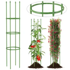 Costway 2-Pack Garden Trellis 57" Plant Support & Tomato Cages With Adjustable Height -Costway GUEST a15d44fb 7c42 49d1 b5ec ac436b2a0d67