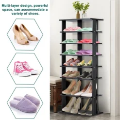 Patented 7-Tier Dual Shoe Rack Practical Free Standing Shelves Storage Shelves Concise -Costway GUEST a1c0d9a2 bddb 47d5 91cd 0099a84345ba