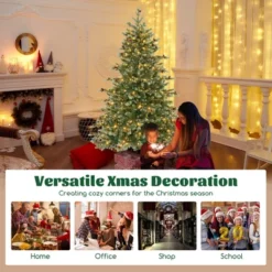 Costway 6/7/8 FT Artificial Christmas Tree With 590 Branch Tips 240/340/410 Warm White LED Lights 21 Costway 6/7/8 FT Artificial Christmas Tree With 590 Branch Tips 240/340/410 Warm White LED Lights -Costway GUEST a1e1aa84 a3fa 44cd 9c5c eab40dd96cad