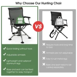 Costway 360 Degree Silent Swivel Hunting Chair W/ All-terrain Feet Pads Support 400 LBS 18 Costway 360 Degree Silent Swivel Hunting Chair W/ All-terrain Feet Pads Support 400 LBS -Costway GUEST a3f6ac5c 995b 4ee7 a894 42f159d6bc84