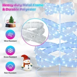 Costway 7 FT Outdoor Spiral Christmas Tree Pre-lit Christmas Tree With 341 LED Lights 15 Costway 7 FT Outdoor Spiral Christmas Tree Pre-lit Christmas Tree With 341 LED Lights -Costway GUEST a482b2dc e521 4daf b9b7 3b51c14722d9