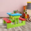 Costway 4 Seat Kids Picnic Table W/Umbrella Garden Yard Folding Children Bench Outdoor -Costway GUEST a49f308a 53da 41f3 b983 d60748c885e5