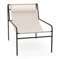 Costway Patio Sling Lounge Chair With Removable Headrest Pillow Breathable Seat Balcony -Costway GUEST a4bc278a dd0f 4314 94f2 28c6997629c3