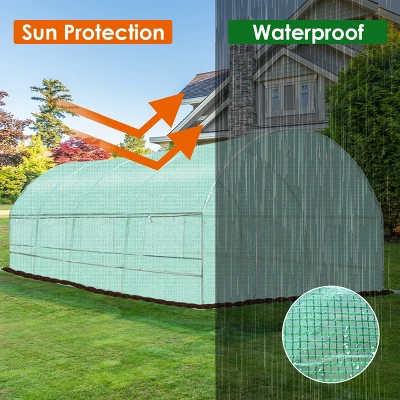 10'X6.5'X20' Walk-in Greenhouse Backyard Grow Tents Steel Frame 8 Windows 8 10'X6.5'X20' Walk-in Greenhouse Backyard Grow Tents Steel Frame 8 Windows - Image 6