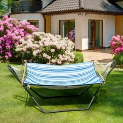 Costway Hammock Stand Heavy Duty Steel Frame Hanging Hooks Indoor Outdoor 13 Costway Hammock Stand Heavy Duty Steel Frame Hanging Hooks Indoor Outdoor -Costway GUEST a68d5dff ee2e 4545 af62 4820088718db