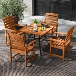 Costway Patio Chairs Set Of 2/4 With Inclined Backrests And Slatted Seats For Deck 16 Costway Patio Chairs Set Of 2/4 With Inclined Backrests And Slatted Seats For Deck -Costway GUEST a7136879 86d2 42a1 bb37 6b88fee24bc2