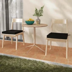 Costway Outdoor Chair Cushion Set Of 2/4/6 Waterproof Fade-Resistant Olefin Seat Cushions Brown/Navy/Gray/Black