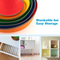 Costway 5 Pcs Kids Stepping Stones W/ Non-Slip Edge Sensory Toy For Indoor/Outdoor Play -Costway GUEST a86c738a b65b 480b 8c78 0b86ebc25526