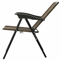 Costway 2PCS Folding Sling Chairs Steel Armrest Patio Camping W/Adjustable Back -Costway GUEST a8a3643c 6ff5 49e7 936e bea05410fee5