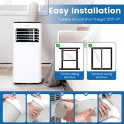 Costway Portable Air Conditioner 6000 BTU (10000BTU ASHRAE) 4-in-1 AC With Cool Fan Humidifier Sleep Mode -Costway GUEST a9b44cfc 6a0f 4c84 880a 476051b7ed39