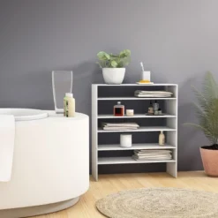 Costway 3 PCS Stackable Shoe Rack 31-Inch Horizontal Organizer 2-tier StorageShelf WhiteBrown -Costway GUEST a9e8b2a7 8af0 4619 81ee eba5ff0508a7