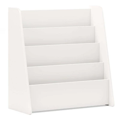 Costway 4-tier Kids Wooden Bookshelf Toddlers Book Rack With Deep Shelves Natural/White 13 Costway 4-tier Kids Wooden Bookshelf Toddlers Book Rack With Deep Shelves Natural/White - Image 11