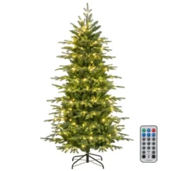 Costway 6/7.5/9 FT Artificial Christmas Tree With 714/1162/1770 Branch Tips 260/280/560 LED Lights 3 Timers Remote -Costway GUEST ac9cd532 d0af 426a aaf2 c4f0ce760239