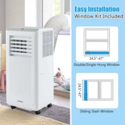 Costway 6500 BTU(10000 BTU ASHRAE) Portable Air Conditioner 3-in-1 Freestanding Air Cooler With Dehumidifier -Costway GUEST ad1c06ac 7eb9 4809 8a51 bf6fa177f2c7