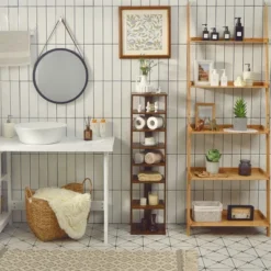 Costway 7-Tier Shoe Rack Free Standing Shelf Storage Tower Rustic Brown 13 Costway 7-Tier Shoe Rack Free Standing Shelf Storage Tower Rustic Brown -Costway GUEST ae626801 fd46 47a1 a849 fb8df33feb10