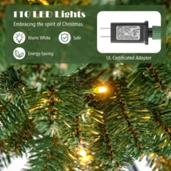 Costway 5/6/7/8 FT Pencil Christmas Tree With 295/392/523/671 Memory Wire Branch Tips 110/140/190/250 LED Lights For Home 20 Costway 5/6/7/8 FT Pencil Christmas Tree With 295/392/523/671 Memory Wire Branch Tips 110/140/190/250 LED Lights For Home -Costway GUEST aecd6ec6 144a 43d2 b8fc f07a69fa7be2